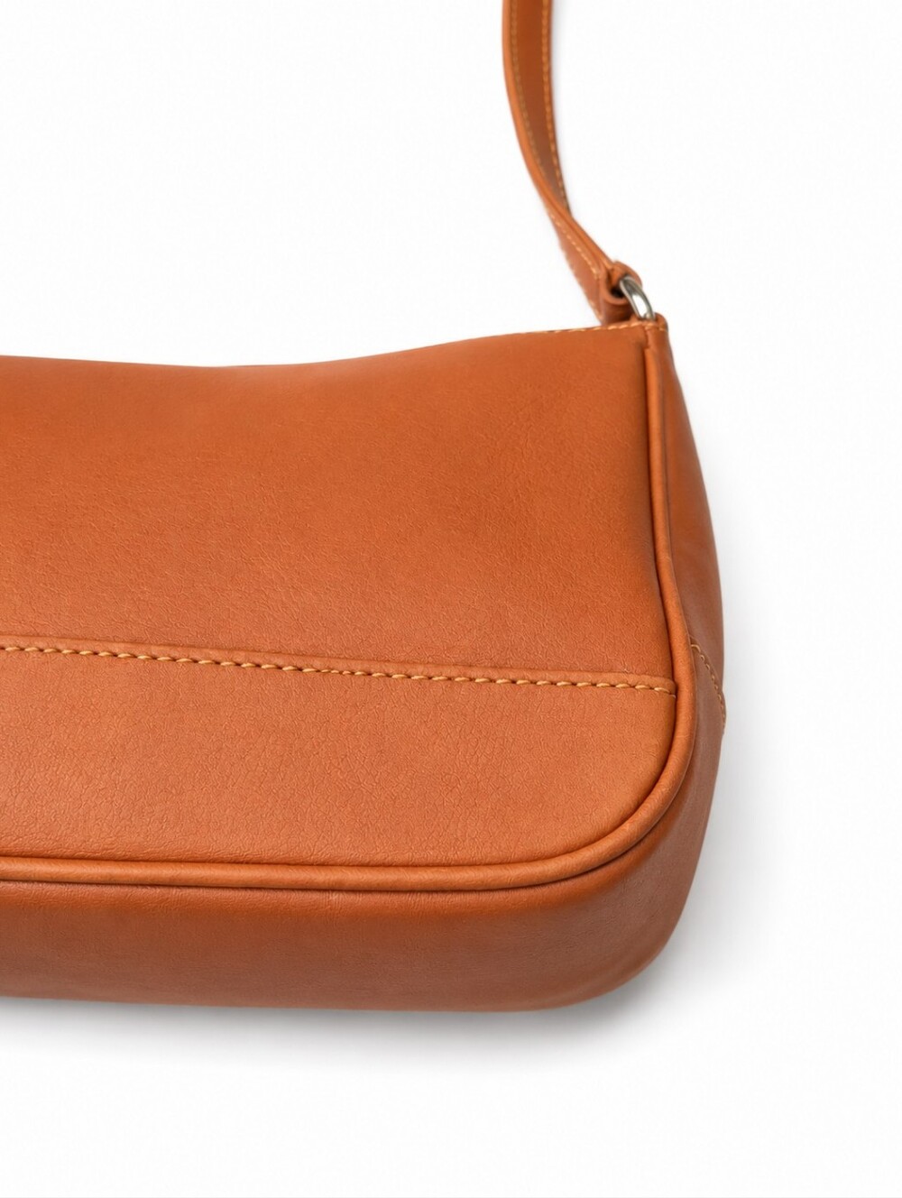 Coach Vintage Demi Hampton Caramel Leather Shoulder Bag #7587 - Picture 7 of 10